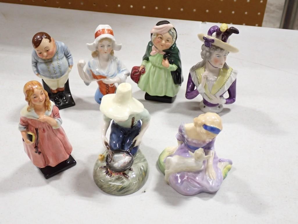 5 Royal Doulton Figurines incl Little Nell, River Boy, Mary Had a Little Lamb Copr 1948, (1 of 7)