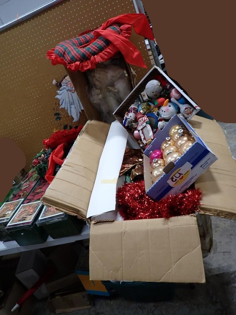 Huge Lot of assorted Christmas Decor, Ornaments, Santas, etc. (1 of 13)