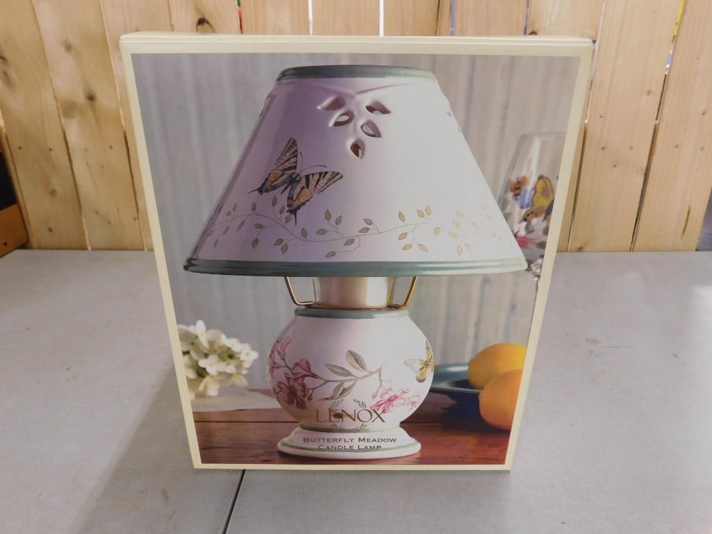 Lenox Butterfly Meadow Candle Lamp - New in Open Box (1 of 4)