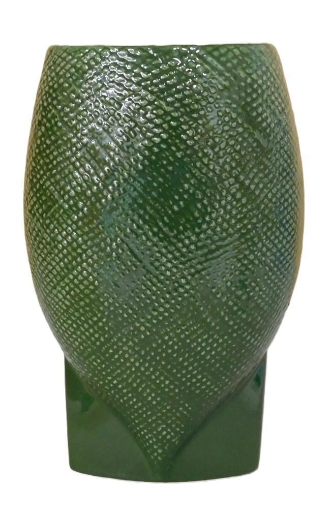 Green and Yellow Vase B-2105 Textura line, Belle Kogan Red Wing Pottery Vase (1 of 10)