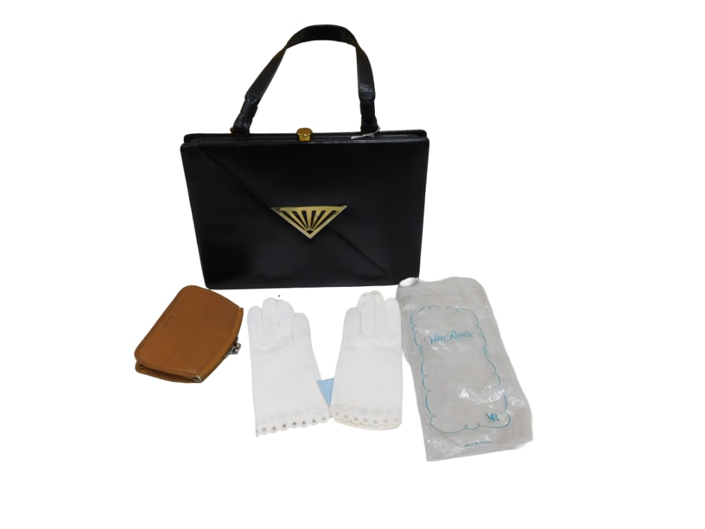 Vintage Purse, Coin Purse, Ladies Gloves (1 of 8)