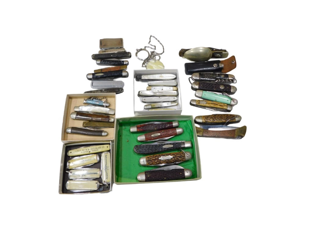 Lot of Pocket Knives incl Case Knives, Scout Knife, Multi Tool, Advertising Knives, etc (1 of 5)