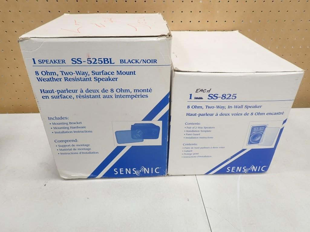 Sensonic Speakers 1 SS-825 and 1 SS-525BL Open Box: Sensonic Speakers 1 SS-825 and 1 SS-525BL Open Box