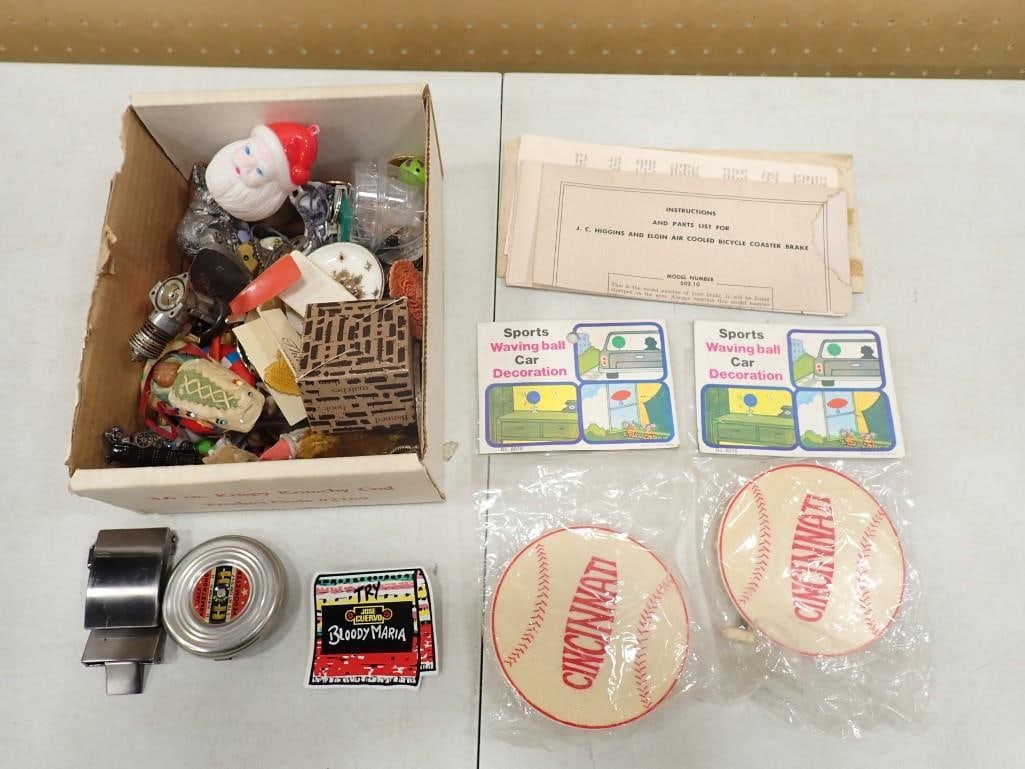 Misc. Smalls Lot including Hello Kitty, Model Airplane Motor, Window Decorations, Pedometer, etc.: Misc. Smalls Lot including Hello Kitty, Model Airplane Motor, Window Decorations, Pedometer, etc.