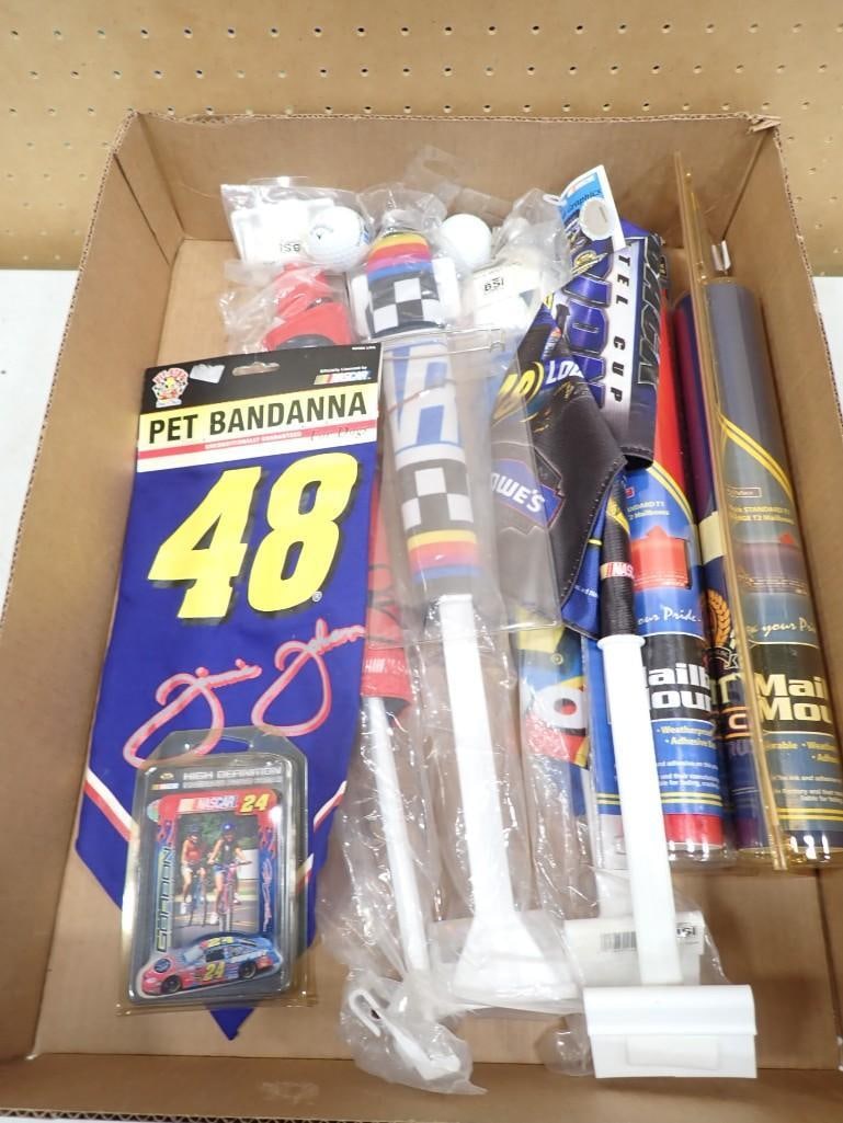 Misc. Sports Lot including NASCAR Car Flags, Pet Bandanna, Golf Balls, etc (1 of 6)