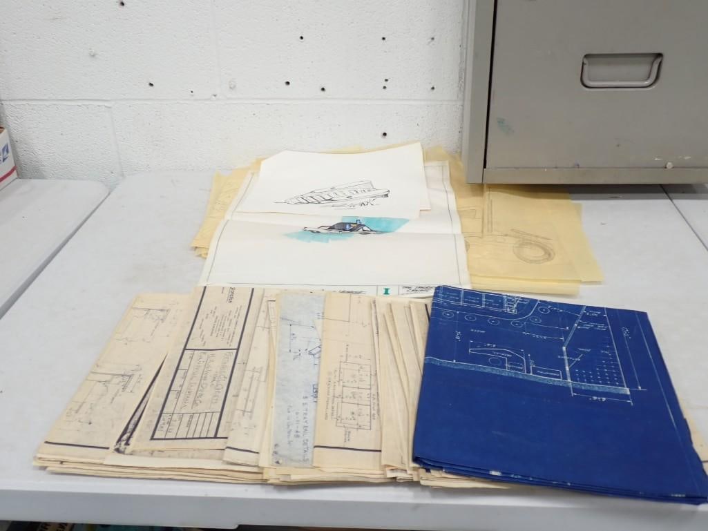 Vintage Architectural drawings and blueprints (1 of 6)