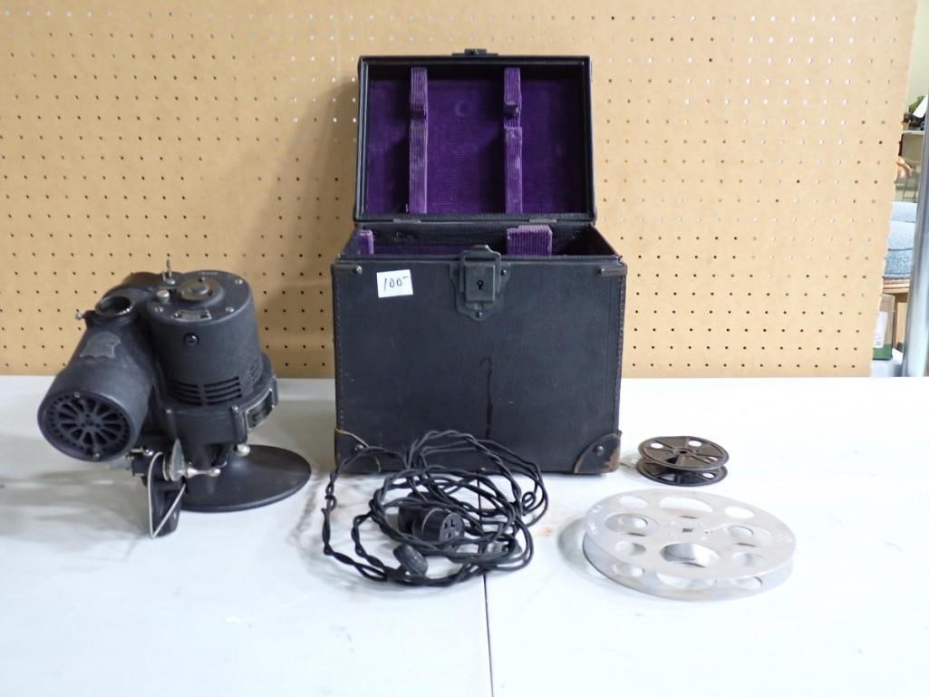 Vintage Bell & Howell Cinemachinery Projector with Case - untested: Vintage Bell & Howell Cinemachinery Projector with Case - untested Live Auctioneers is now offering Live Shipping through them.? This is an optional payment/shipping system.? If you would like to