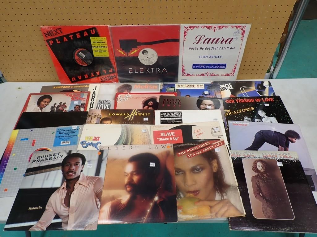 Vinyl Record Albums including Rodney Franklin, Dionne Warwick, Mighty Pope Sway, Hubert Laws Dan Hil: Vinyl Record Albums including Rodney Franklin, Dionne Warwick, Mighty Pope Sway, Hubert Laws Dan Hill, Howard Hewett, the Volcaltones, etc. Live Auctioneers is now offering Live Shipping through them