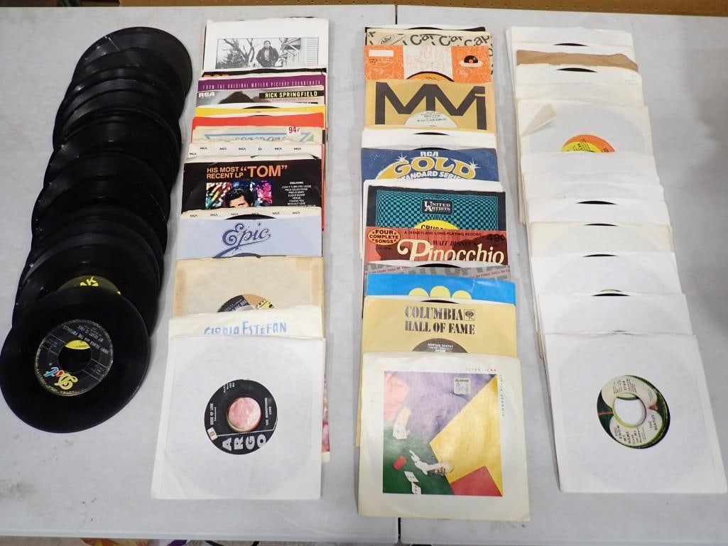 Vinyl Records 45 RPM incl 25 Beatles, Styx, Bruce Springsteen, Men Without Hats, GFR, Sting, etc (1 of 6)