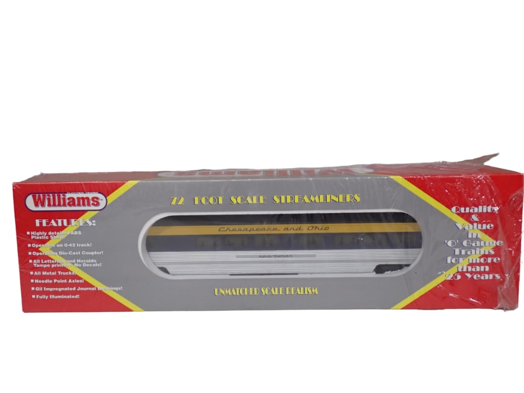 Williams Chesapeake & Ohio Streamliner Model Train Car in Original Box O Scale (1 of 5)