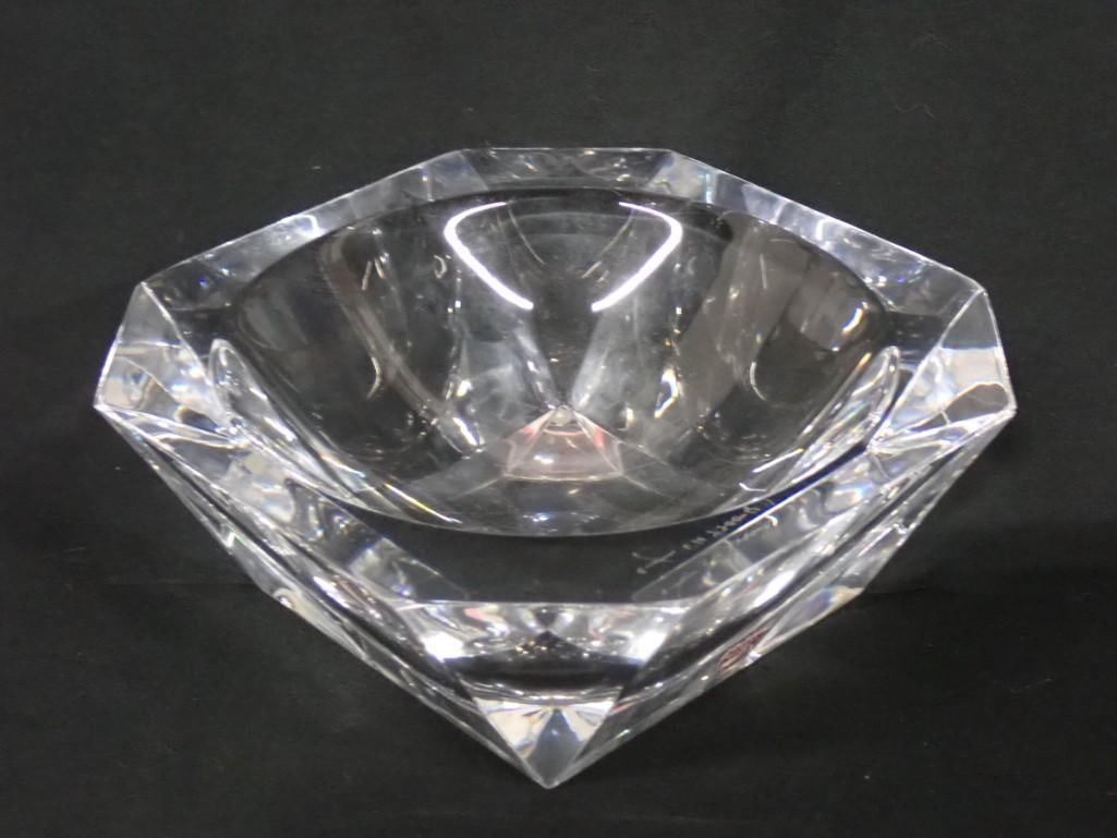 Orrefors Sweden Crystal Bowl Signed and Has Original Label: Orrefors Sweden Crystal Bowl Signed and Has Original Label All pictures are considered part of the description and should be examined carefully by bidders. Live Auctioneers is now offering Live Ship