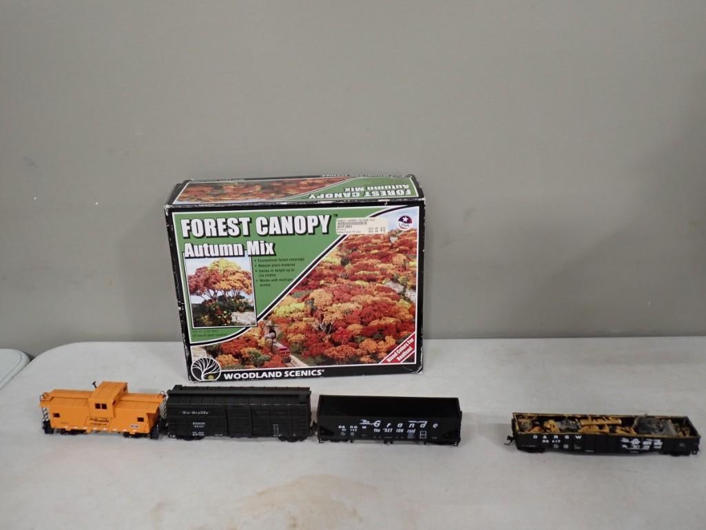 Model Train Lot including Forest Canopy Accessory, Tyco Rio Grande Trains, etc. (1 of 10)