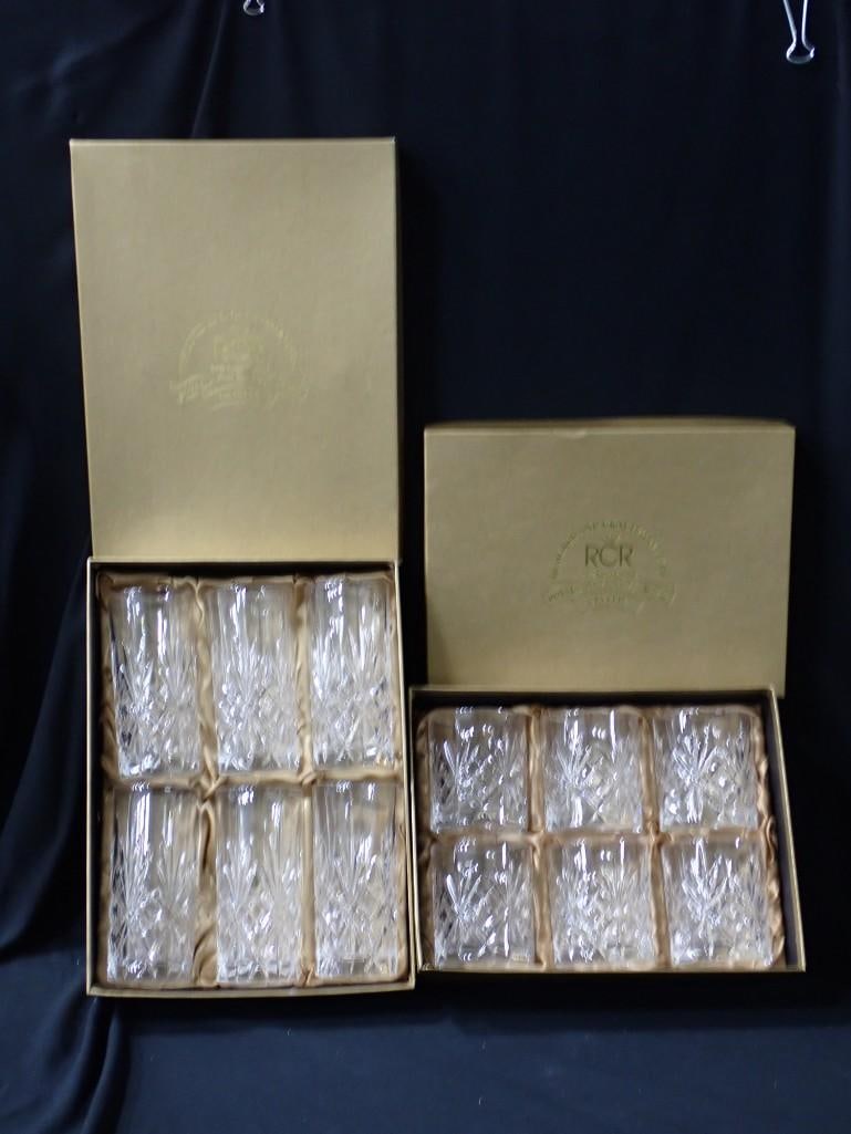 Royal Crystal Rock Crystal Overture Pattern 6 High Ball Glasses and 6 Double Old Fashioned Glasses (1 of 5)