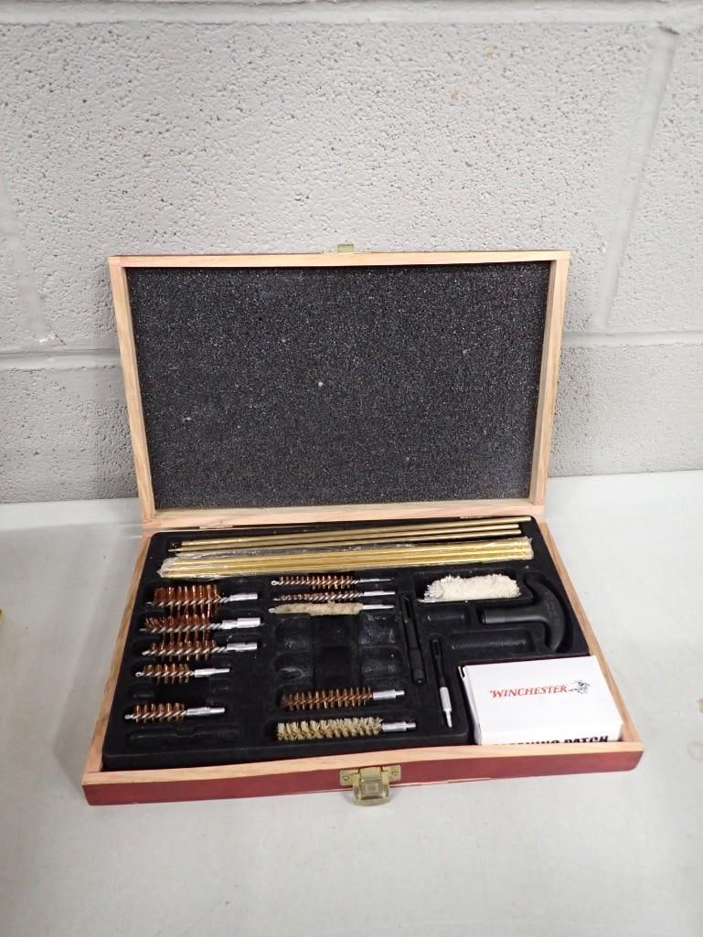 Winchester Gun Cleaning Kit: Winchester Gun Cleaning Kit 12x8x2" Live Auctioneers is now offering Live Shipping through them. This is an optional payment/shipping system. If you would like to use the UPS Store as usual, pleas
