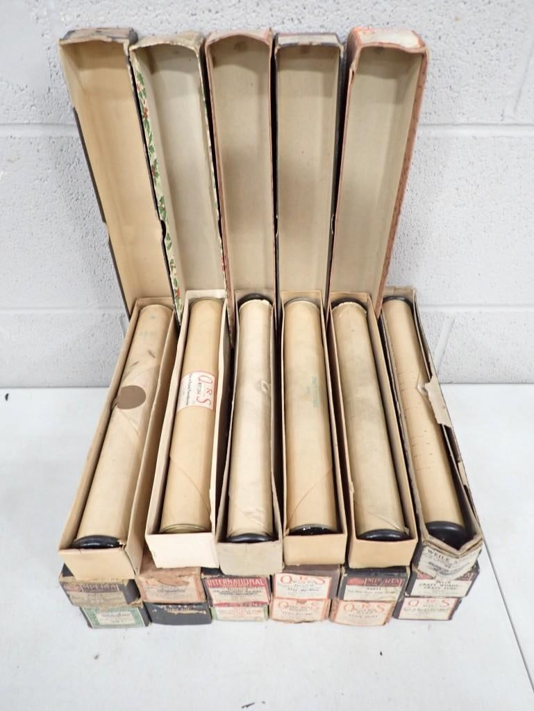 Lot of Player Piano Rolls: Lot of Player Piano Rolls . Boxes may not match the songs inside. All pictures are considered part of the description and should be examined carefully by bidders. Live Auctioneers is now offering Li