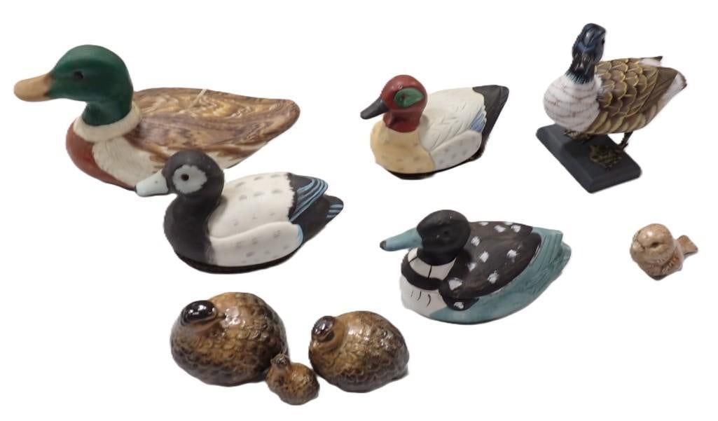 Assorted Duck / Mallard Figurines / Candle: Assorted Duck / Mallard Figurines / Candle 7x6x3" Live Auctioneers is now offering Live Shipping through them. This is an optional payment/shipping system. If you would like to use the UPS Store a