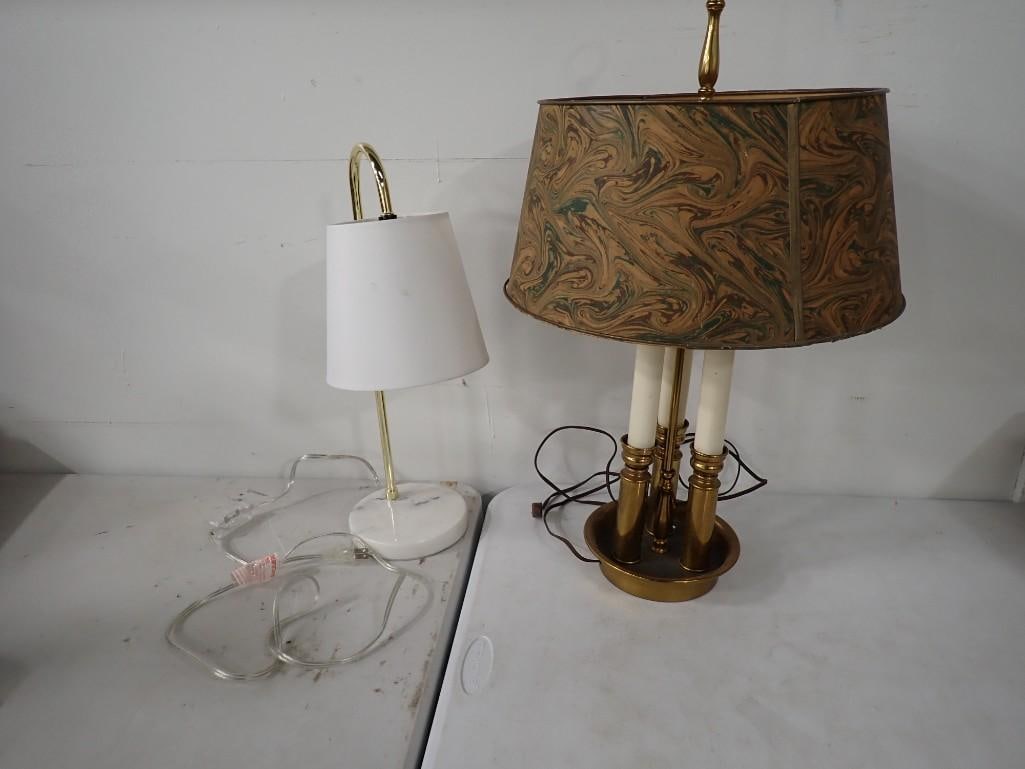 Pair of Desk or Table Lamps: Pair of Desk or Table Lamps Live Auctioneers is now offering Live Shipping through them. This is an optional payment/shipping system. If you would like to use the UPS Store as usual, please select 
