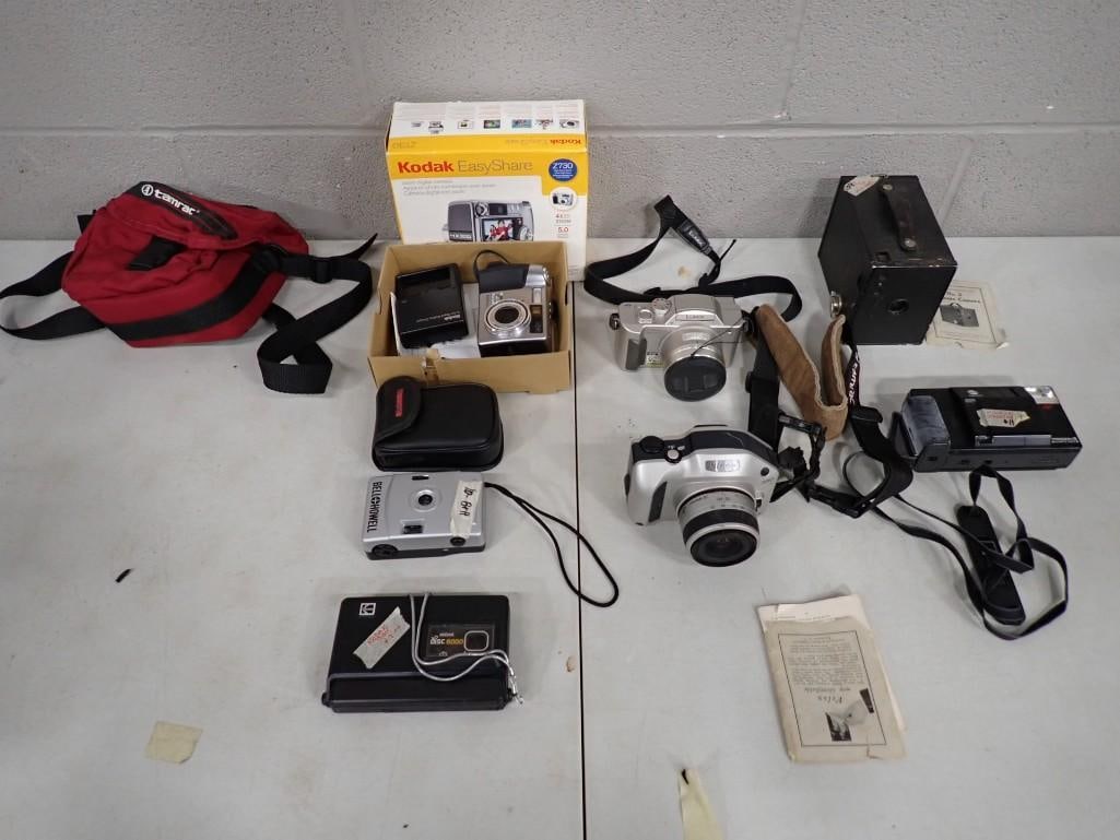 Camera Lot including Vintage, Digital, Kodak, Bell & Howell, Nikon, Brownie, etc. (1 of 8)