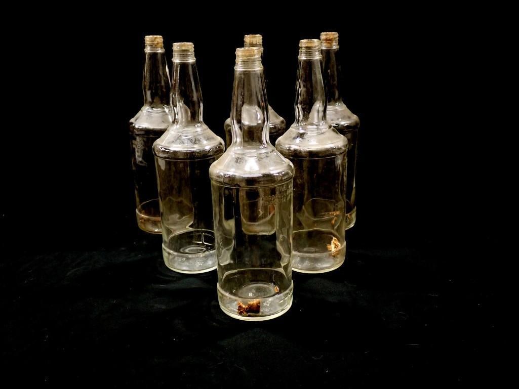 Lot of old pre-prohibition liquor bottles (1 of 4)