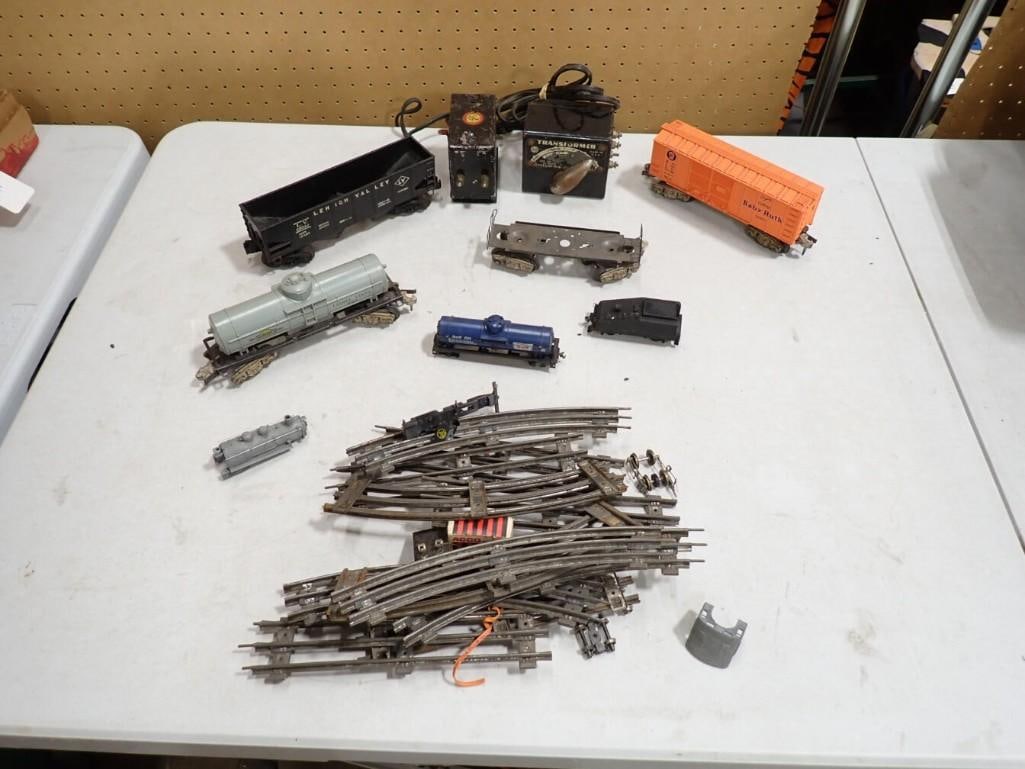 Model Train Lot including Transformers, O Scale Track, Different Scale Cars, etc. (1 of 8)