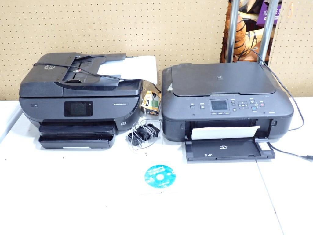 HP Envy Photo 7855 Computer Printer and Pixma MG5520 Printer / Scanner - both untested (1 of 11)