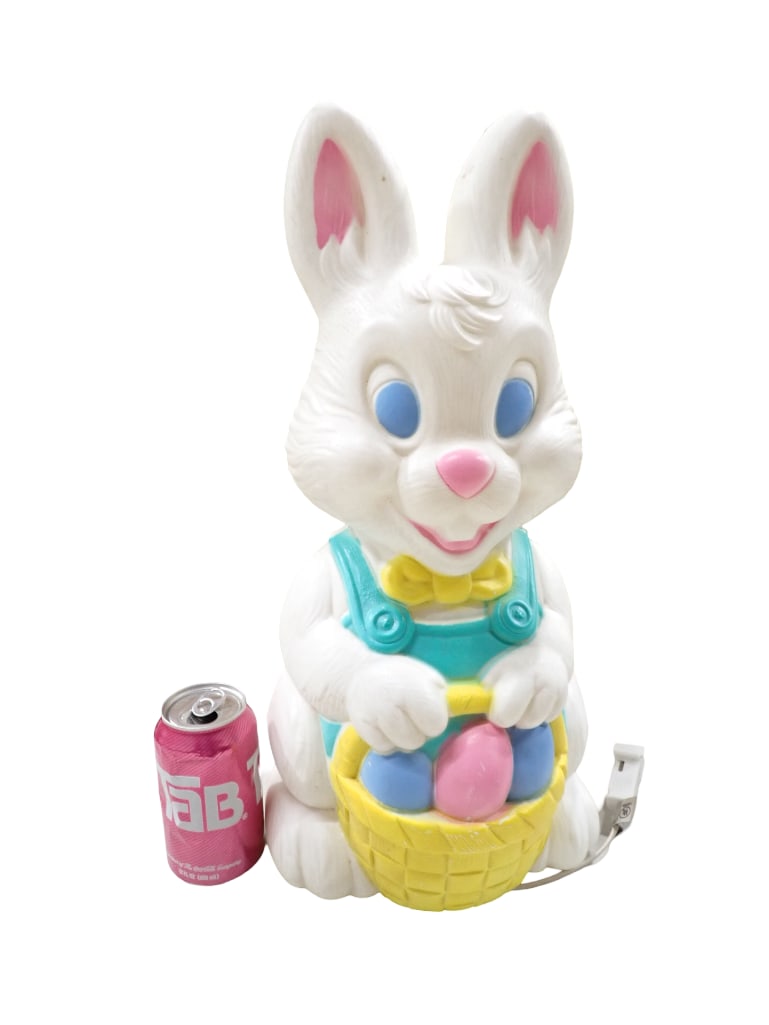 General Foam Plastics Easter Bunny with Egg Basket Blow Mold - roughly 17x10x10" (1 of 8)