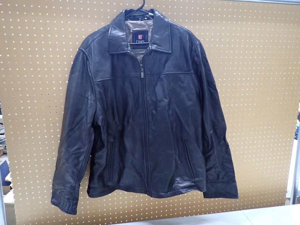 Chaps Leather Jacket Size XL (1 of 7)