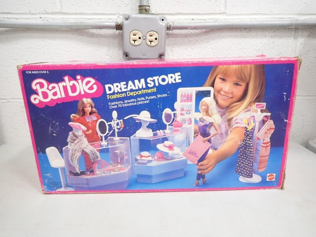 Barbie Dream Store by Mattel in Original Box: Barbie Dream Store by Mattel in Original Box? Condition:? unchecked for completeness.? includes everything shown in the pictures. Box measures 17"x9"x5" All pictures are considered part o