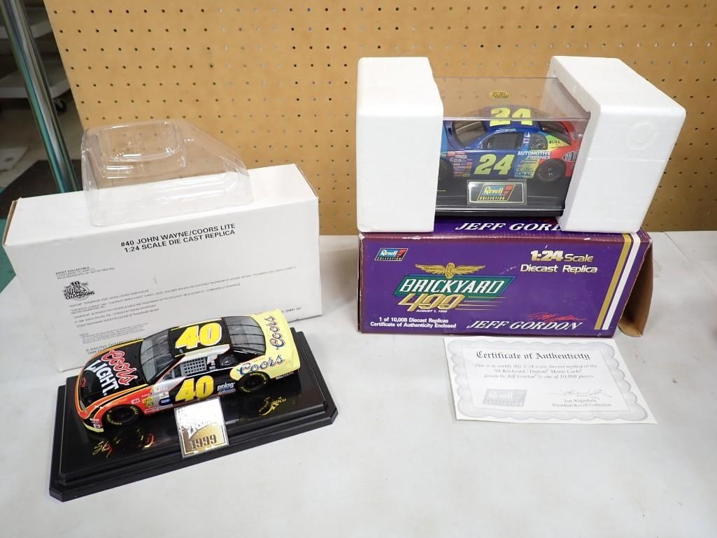 2 Model Cars incl Racing Champions #40 John Wayne Coors Lite 1:24 Scale Die Cast and Revell Jeff Gor (1 of 7)