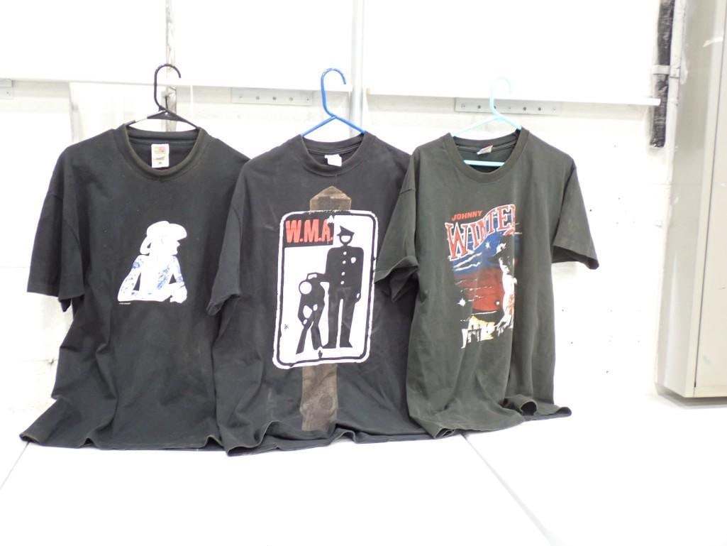 Vintage Concert T-Shirts including 2 Johnny Winter and a W.M.A. Pearl Jam all size XL (1 of 12)