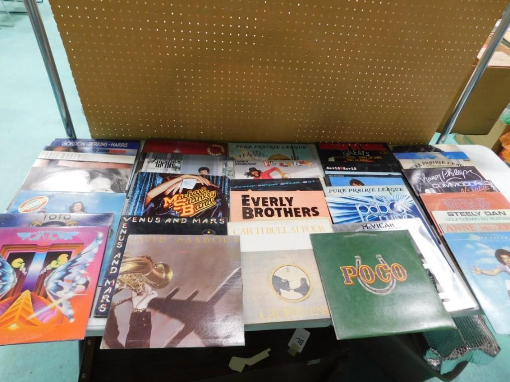 Vinyl Records including Pure Prairie League, Chuck Mangione, Lionel Ritchie, Toto, Poco, David Sanbo (1 of 10)