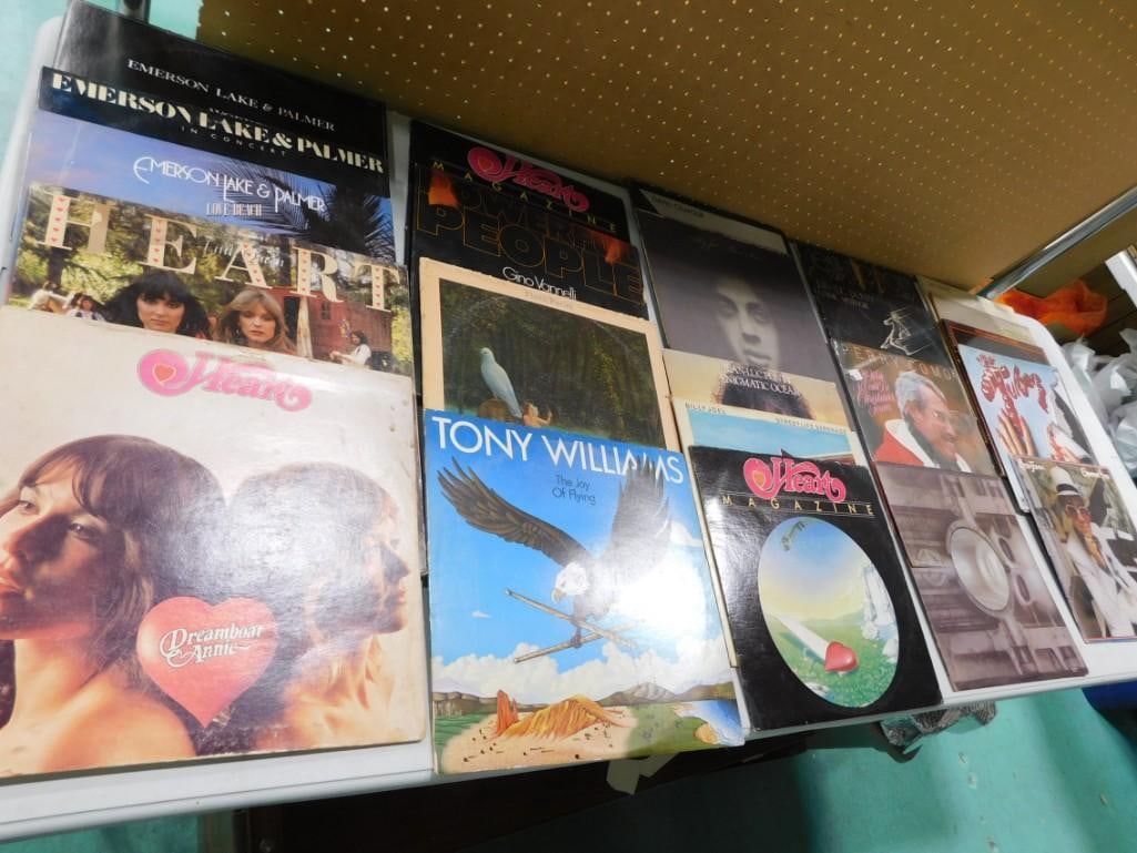 Vinyl Records including Heart, Emerson Lake & Palmer, Billy Joel, Tony Williams, Perry Como, David G (1 of 6)