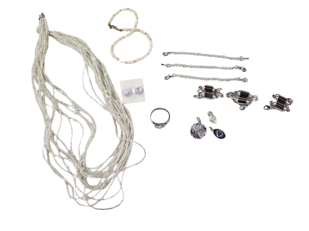 Fine Costume Jewelry Lot including Ring, Bracelets, Necklace, Charms, etc. (1 of 11)