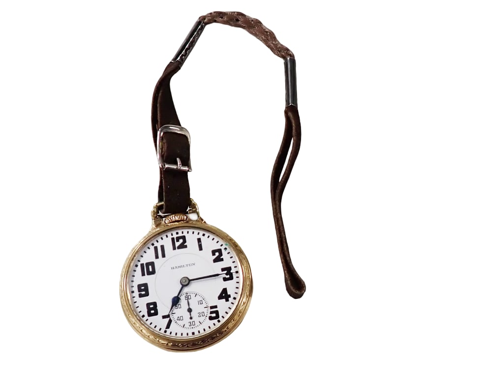 Hamilton 21 Jewel 10K GF Gold Filled Pocket Watch Works (1 of 7)