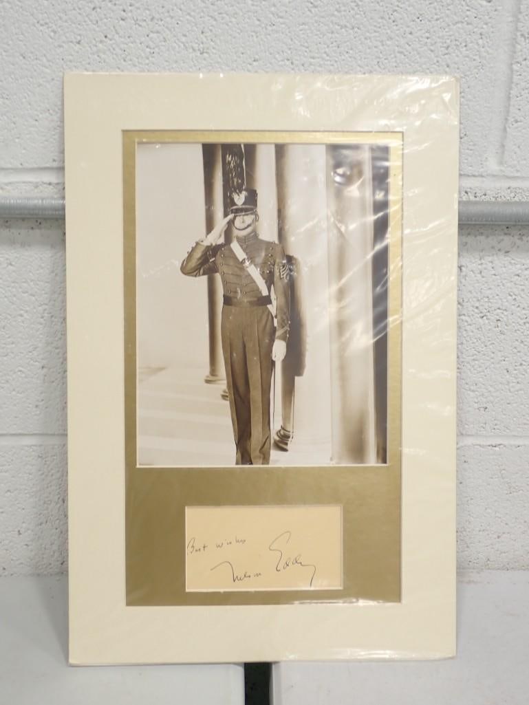Vintage Photo with Nelson Eddy Old Time Actor Autograph (1 of 5)