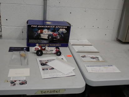 Open Box Franklin Mint The Agajanian Special Die-Cast Car Replica with Paperwork: Open Box Franklin Mint The Agajanian Special Die-Cast Car Replica with Paperwork 14x8x7" All pictures are considered part of the description and should be examined carefully by bidders. Live Aucti