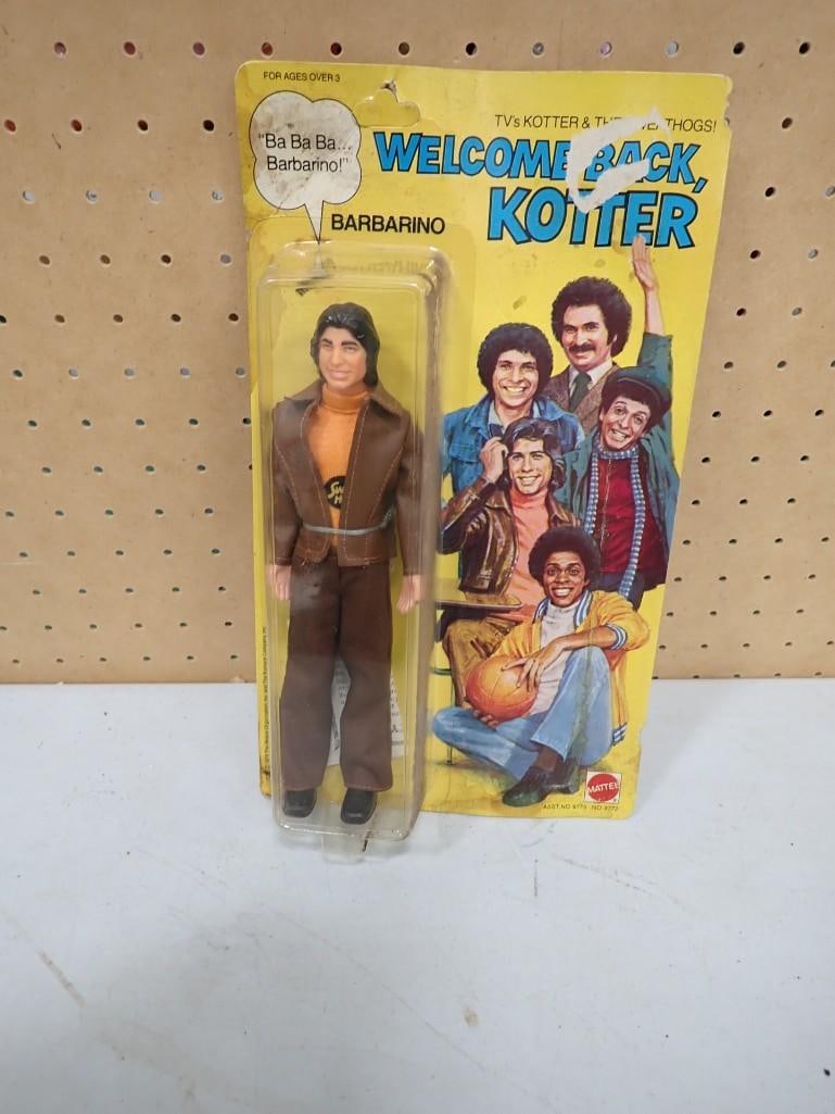 Vtg 1970s Welcome Back Kotter Barbarino 9" Figure Mattel NOS New Old Stock (1 of 2)