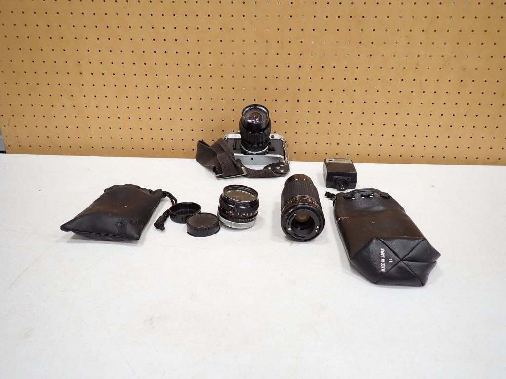 Camera / Accessories Lot including Vintage Canon AE-1 SLR (1 of 7)