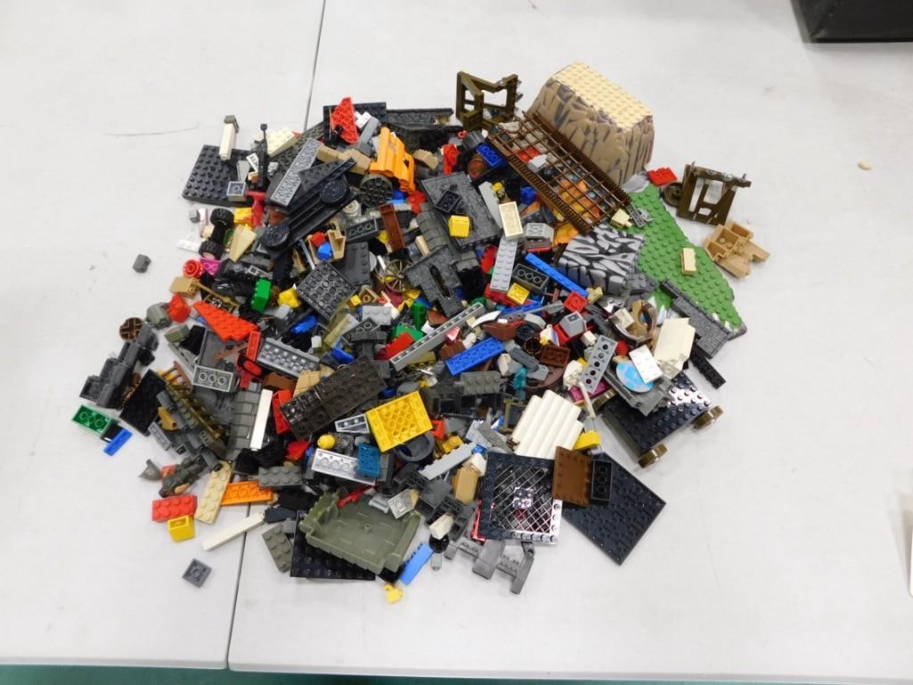 Big Pile of assorted Building Blocks including Lego Pieces (1 of 4)