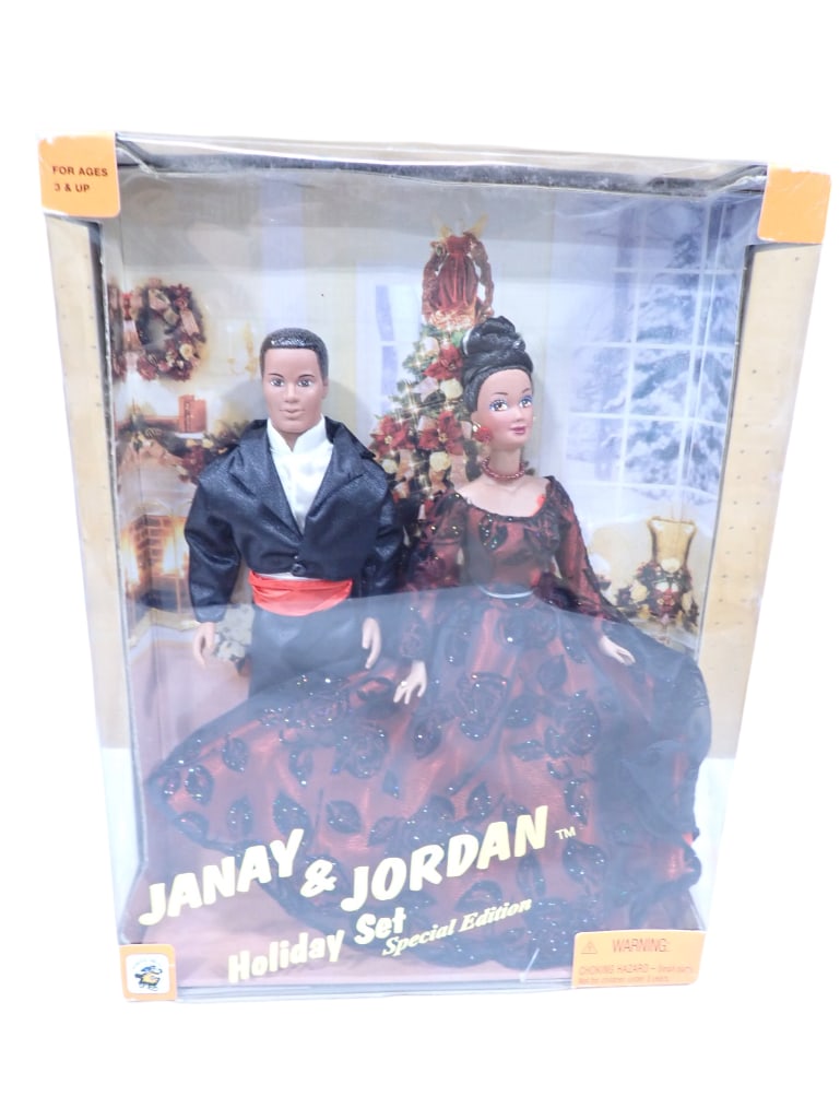 Janay & Jordan Dolls Holiday Set 1999 Special Edition New in Box (1 of 7)