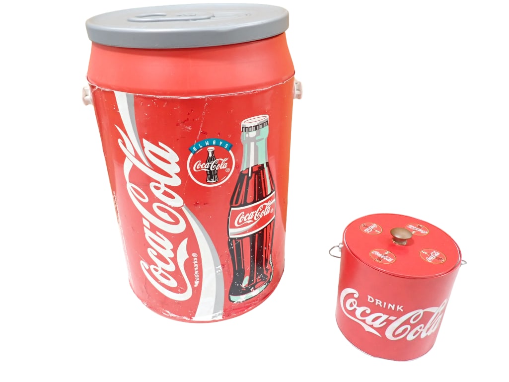 Coca Cola Cooler with Coca Cola Ice Bucket (1 of 6)