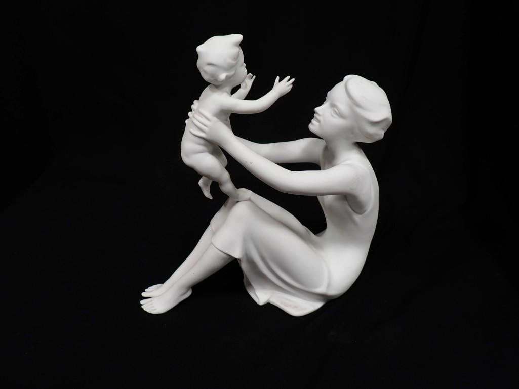 Kaiser Mother and Child #398 White Bisque Porcelain Figurine (1 of 7)