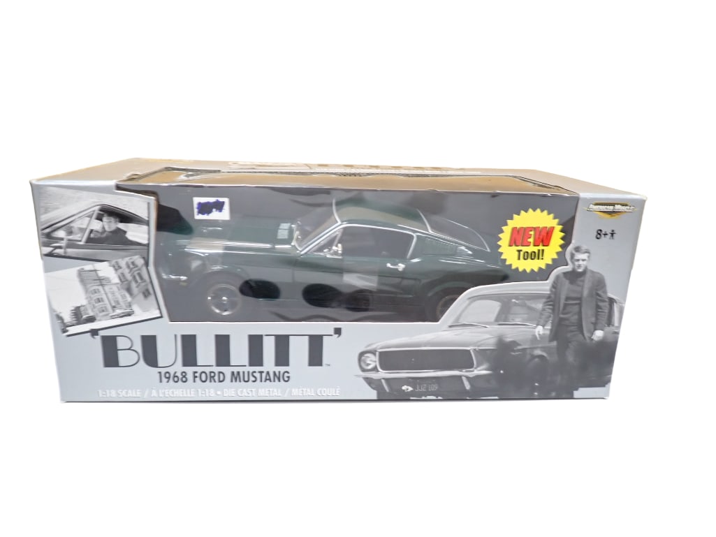 Ertl American Muscle "The Bullitt" 1968 Ford Mustang 1:18 Scale Model Car in Original Box (1 of 7)
