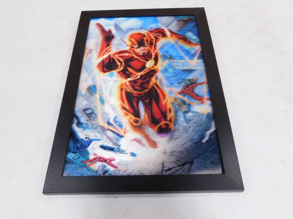 Framed Wall Hanging DC Comics The Flash 3D Art (1 of 3)
