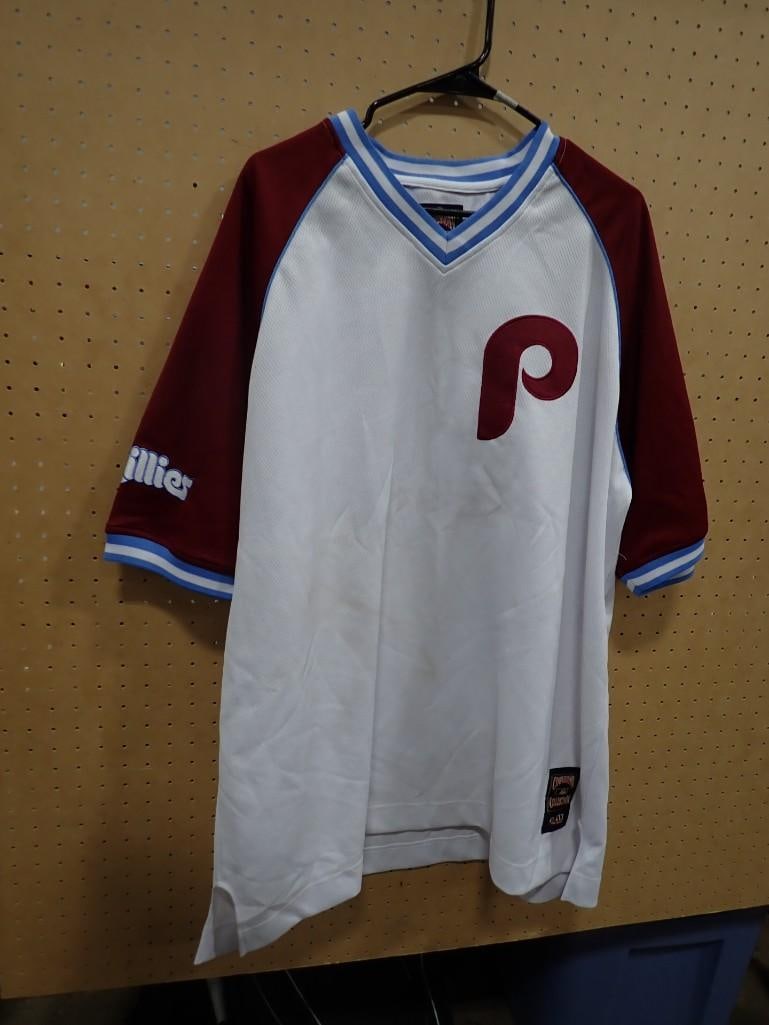 Philadelphia Phillies Baseball Jersey Size XXL G-III & Carl Banks Cooperstown Collection: Philadelphia Phillies Baseball Jersey Size XXL G-III & Carl Banks Cooperstown Collection All pictures are considered part of the description and should be examined carefully by bidders. Live Aucti