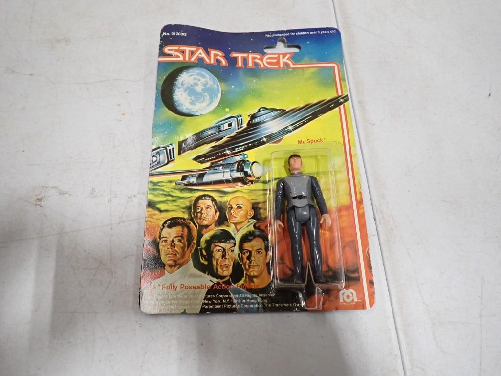 Vtg 1979 Star Trek Mr Spock Action Figure by Mego NOS New Old Stock: Vintage 1979 Star Trek Mr Spock Action Figure by Mego NOS New Old Stock All pictures are considered part of the description and should be examined carefully by bidders. Live Auctioneers is now offer