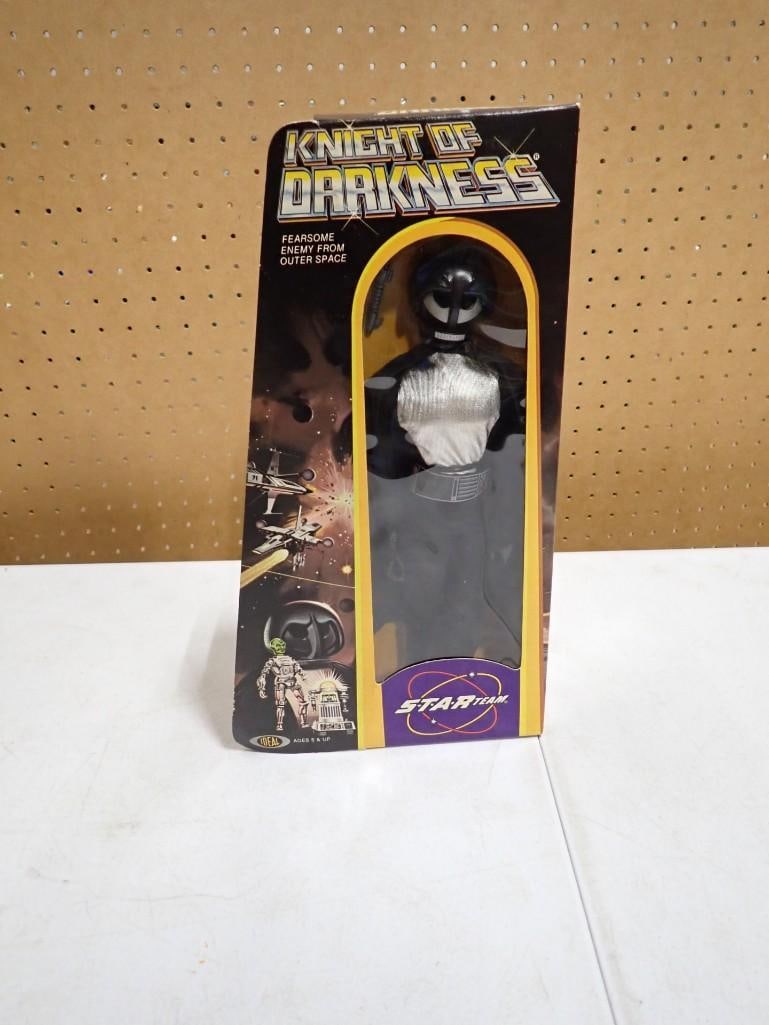 Vtg 1977 Star Team Knight of Darkness Action Figure NOS New Old Stock by Ideal: Vintage 1977 Star Team Knight of Darkness Action Figure by Ideal NOS New Old Stock All pictures are considered part of the description and should be examined carefully by bidders. Live Auctioneers is 