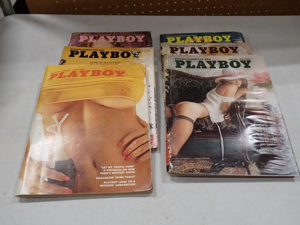 Lot of 12 assorted Playboy Magazines from 1974 1972 and 1969 (1 of 6)