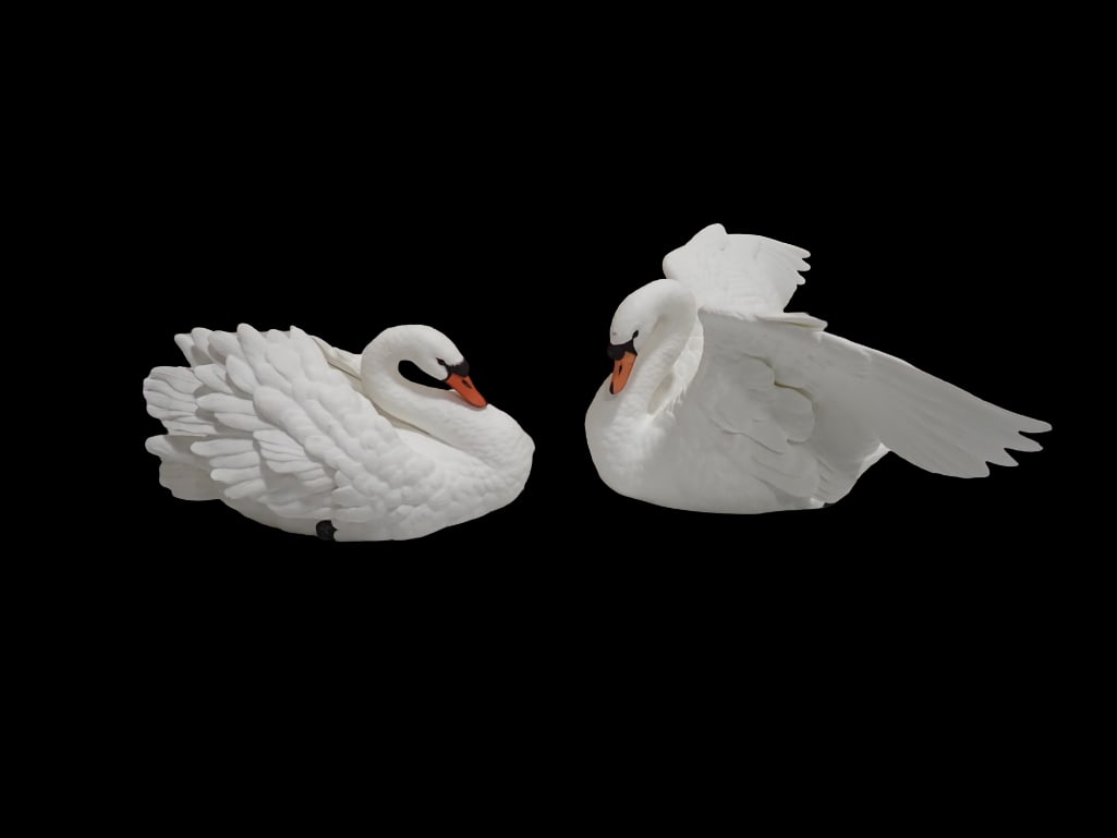 2 Lenox Porcelain Swans incl The Majestic Swan and the Graceful Swan: 2 Lenox Porcelain Swans incl The Majestic Swan and the Graceful Swan All pictures are considered part of the description and should be examined carefully by bidders. Live Auctioneers is now offering L