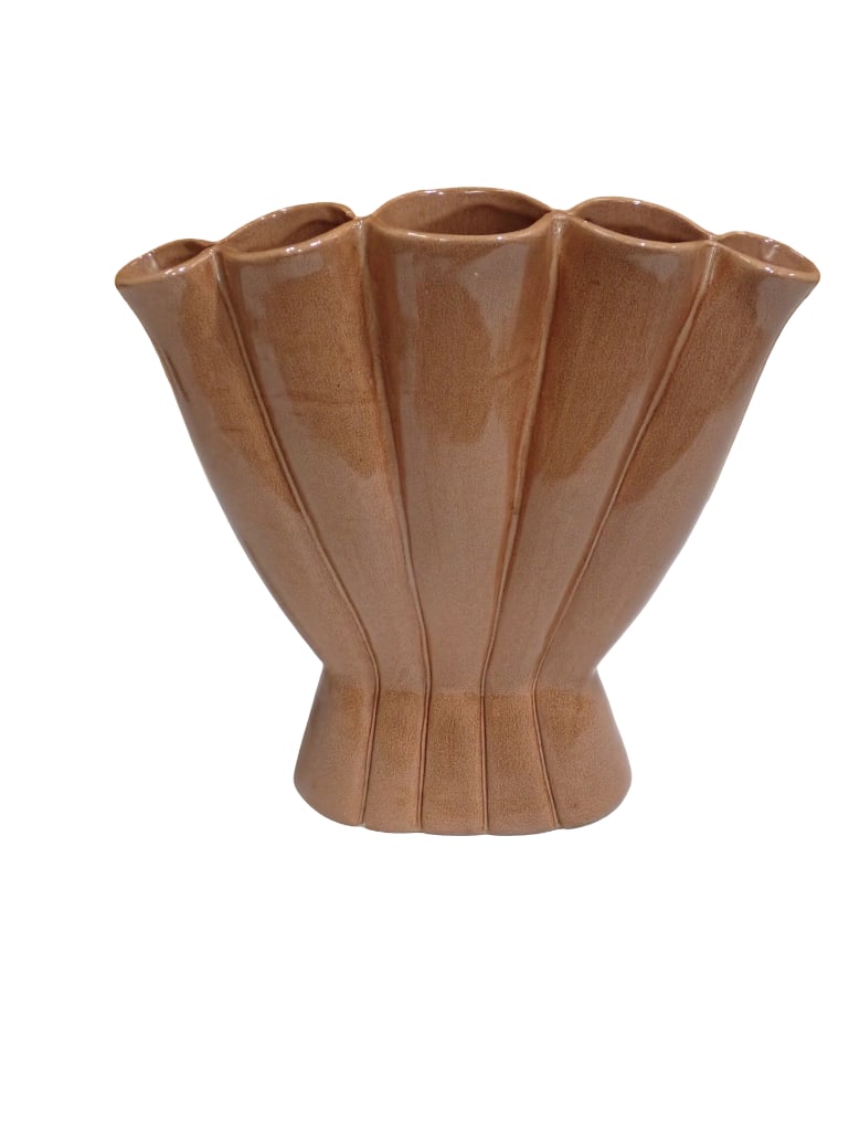 Vintage Red Wing Pottery Fan Vase #416 10" (1 of 4)